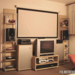 Mein Heimkino (Leinwand) mit Fanartikeln 2004